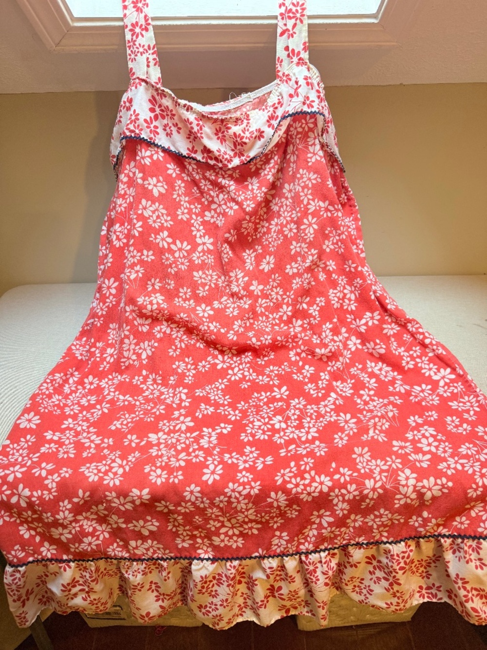 Vintage Rainbow Fashions Daisy Sundress Size 46/48 Hippie Boho 1960s